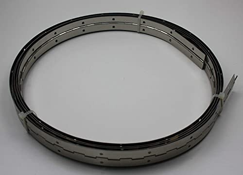HKB Stangenscharnier 5000 x 32 x 0,70 mm V2A Edelstahl | kürzbar, gelocht, Klavierband