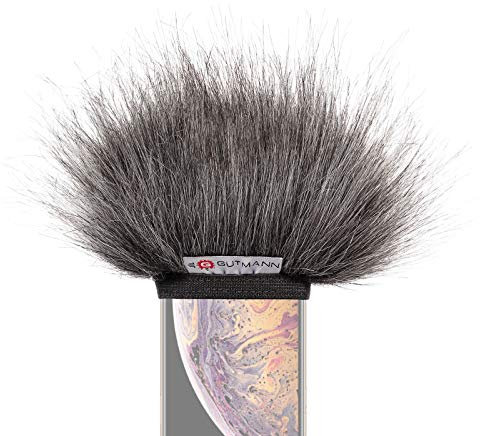 Gutmann Protezione antivento per microfono per tutti i modelli di iPhone 14, colore grigio | Made in Germany