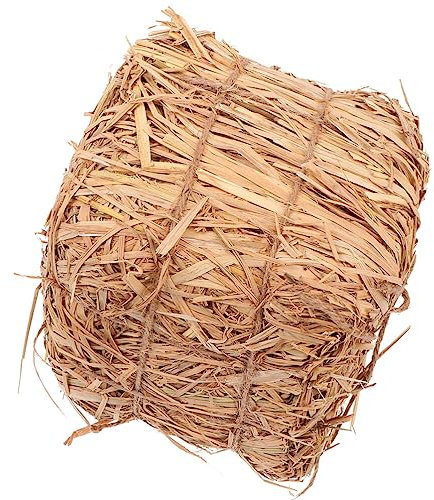 Yardwe Straw Bales for Outdoor Wedding Decor Rustic Simulated Haystack Stool Props for Garden Seats and Rustic Wedding Day Decorations