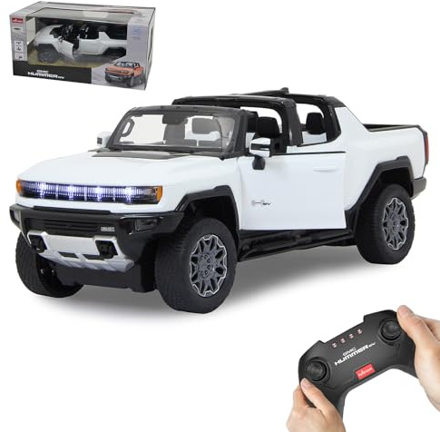 JAMARA Hummer EV 1:16 2,4GHz Tür manuell - 2-Gang, Crab Walk (Krebsgang), Allradlenkung, LED Licht, RC-Auto