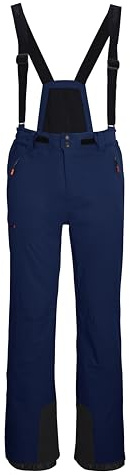 killtec Herren Skihose/Funktionshose mit abnehmbaren Trägern, Kantenschutz und Schneefang KSW 52 MN SKI PNTS, dunkelpetrol, L, 42006-000