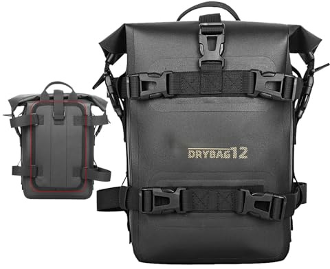 Borsa Laterale Generico per Moto 4L Telaio Paraurti Impermeabile Forcella Universale Portapacchi Posteriore