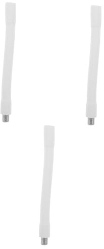 Amosfun 3pcs Table Lamp Kit Lighting Fixture Stems Threaded Lamp Stem Curved DIY Accessory