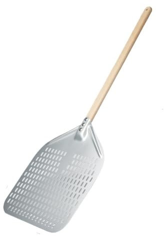 YUCHUANGYE Pizza ​Paddle 14/13/12 Inch Pizza Peel Wood Handle Anodized Pizzas Shovel Retangular Pizza Paddle Pizza Peel(14 inch and Brush)