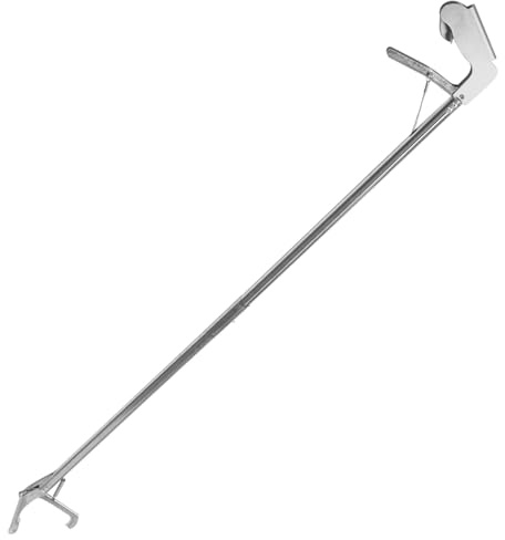 Toyvian Pinza per Acchiappa Serpenti Pieghevole in Acciaio Resistente 1,2 M, Clip per Cattura Sicura per Giardinaggio, Agricoltura e Uso Montagna