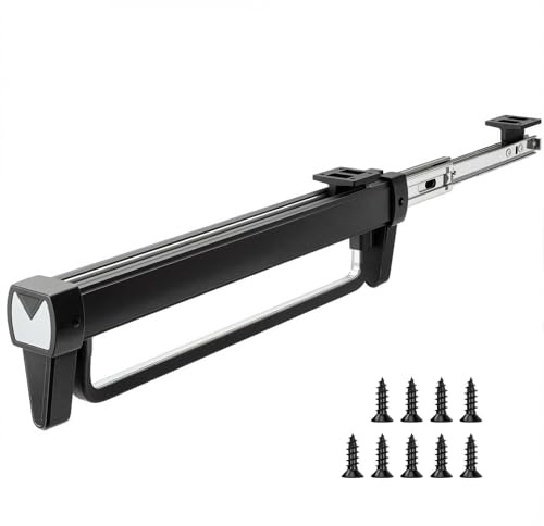 Zyiphor Ausziehbare Kleiderstange Verstellbarer Kleiderstange Schrank Speicherplatz Sparen Teleskopschrankrohr, Verstellbar von 31 Bis 57 cm, für Alle Arten von Haushaltsschränken, Büroschränken