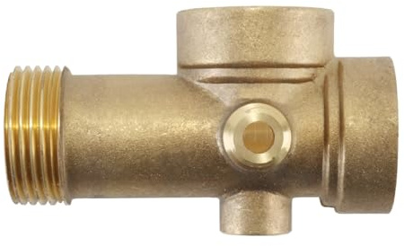 ACOLY Collettore distributore in ottone a 5 vie, splitter a 5 porte da 1 pollice 1/4 per pompa dell'acqua, irrigazione, recipiente a pressione, sistema idraulico da giardino