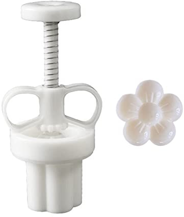 Asukohu Stampo per torta di luna, in plastica, per torte di luna, a forma di fiore, per dolci, per feste di autunno