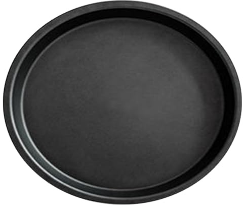 DINHEAROM Bandeja Pulgadas Pizza de 8 de Aluminio de Aleación | Negro, Resistente a Arañazos y Buena Conductividad Térmica, para Hornear y Hacer Chips