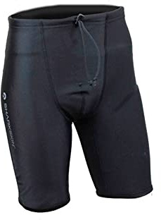 SHARKSKIN Men's Robust High-Waisted Chillproof Wetsuit Short Pants for Scuba Diving and Water Sports, Black, XXX-Large