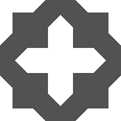 FloorPops FP3308 Nordic Floor Tiles, Black