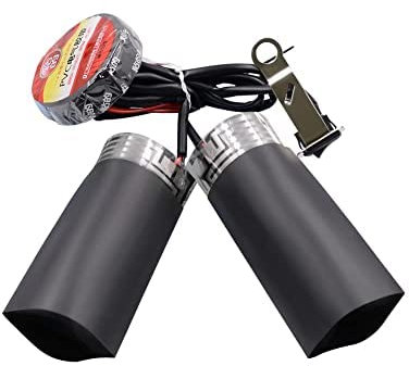 Impugnature Riscaldate per Moto,Maniglia Riscaldata Elettrica per Moto 12V Copri Manopole Riscaldabili per Moto Scaldamani Accessori per Manubrio con Interruttore A Forma di Barca