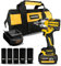 EWORK Cordless Impact Wrench 1/2 inch 21V Brushless High Torque Impact Gun Max 700 Ft-lbs Power Impact Wrenches with 4.0Ah Li-ion Battery, Fast Charger, 5 Sockets, Tool Bag (RB-810)