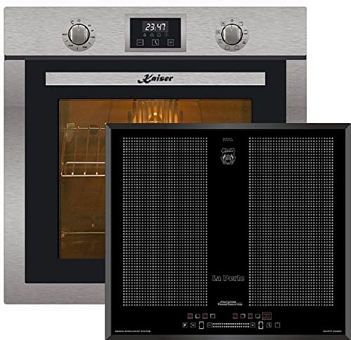 Kaiser - Juego de horno EH 6323+KCT 67 La Perle, horno eléctrico, 10 funciones, 79 L+ placa de inducción 60 cm