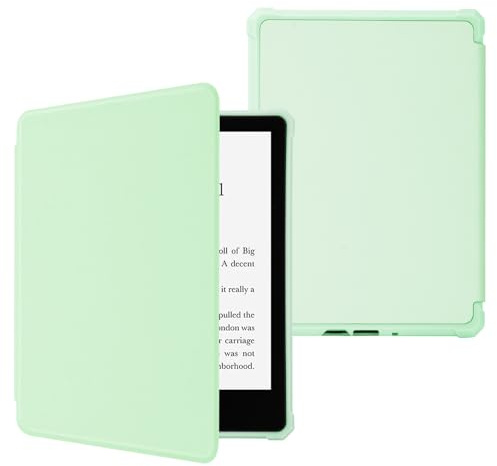 CC Store Hülle für 6.8 All-New Kindle Paperwhite (11. Generation-2021) und Kindle Paperwhite Signature Edition (Green) - E-Book Reader Cover - Wasserfest und Stoßfest - Lesen, Spielen