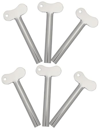 Healvian 6stücke Metall Tube Drücker für Zahnpasta Tubendrücker aus Metall für Zahnpastatuben Badezimmer-zahnpasta Kosmetika und Bastelkleber