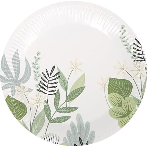 Algon | Set de 144 platos desechables – Platos Desechables Tamaño 18 cm Resistentes y ecológicos, ideales para fiestas, eventos y reuniones
