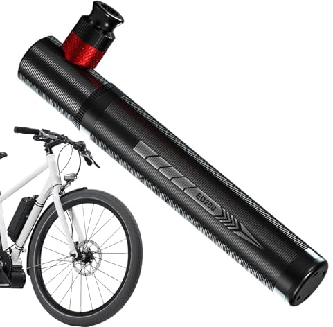 Pompe à vélo – Gonfleur de pneu Accessoires de cyclisme | Gonfleur 130PSI avec accessoires | Petits gadgets faciles pour ballons de moto de montagne gonflables