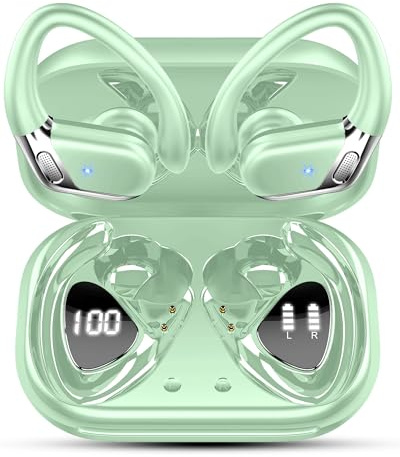 Matast Casque Bluetooth, Écouteurs 5.4 Sport, 50 Heures sans Fil Écouteurs dans L'oreille Annulation du Bruit ENC et 4 HD Mic, IP7 Étanche sans Fil Casque avec HiFi Stéréo