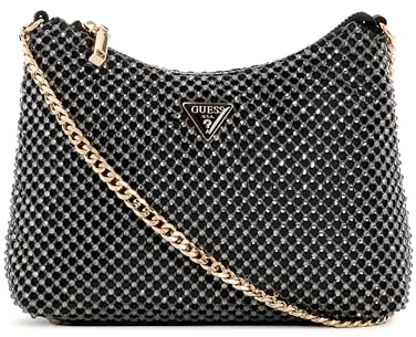 GUESS Zalina Top Zip Borsa a Spalla, Peltro, Taglia unica, Zalina Top Zip Borsa a Spalla