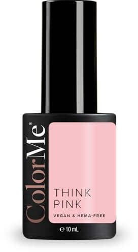 ColorMe Think Pink Gel Polish, semi-permanent, 10 ml, UV/LED, without HEMA and 100% vegan, long-lasting, intense shine and professional finish