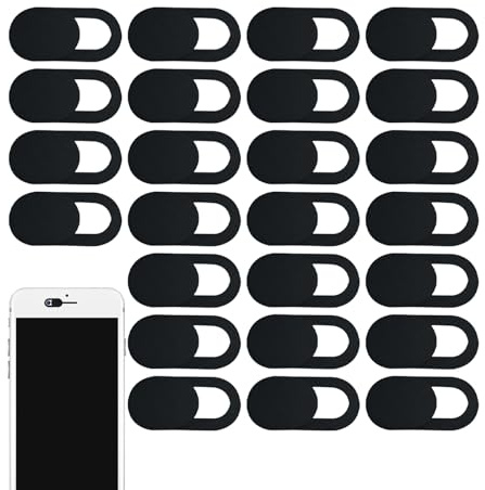 25 Pcs Webcam Cover Slider for Privacy, Ultra thin Laptop Camera Cover Slide, Phone Camera Cover, Privacy Sticker & Webcam Protector for Laptop, Desktop, Pc, Tablet, Smartphone and More