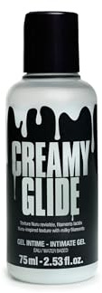Strap-on-me Lubrifiant Effet Sperme Filant Creamy Glide – Gel lubrifiant intime à base d’eau avec effet faux sperme,texture lactée ultra-glissante – 95% naturel, sans parfum,embrassable,vegan - 75 ML