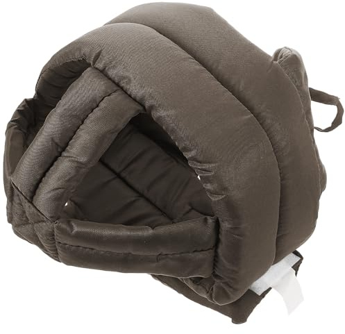 Alipis Lightweight Breathable Cotton Head Protector for Seniors with Anti-fall Protection and Adjustable Chin Strap, Comfortable Bump Cap Hat for Elderly Home Safety and Collision