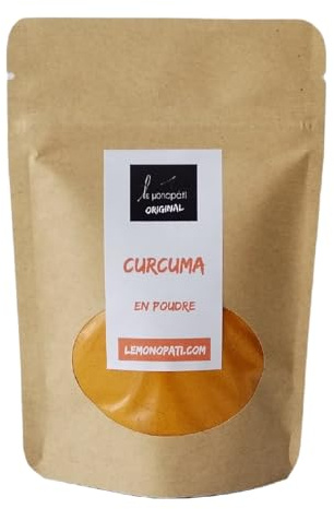 Curcuma en Poudre 15g | Le Monopati Original | Origine Inde | Racine de Curcuma Moulue 100% Naturelle | Épice Authentique pour Cuisine Maison, Mélanges d’Épices, Plats Salés et Recettes du Monde