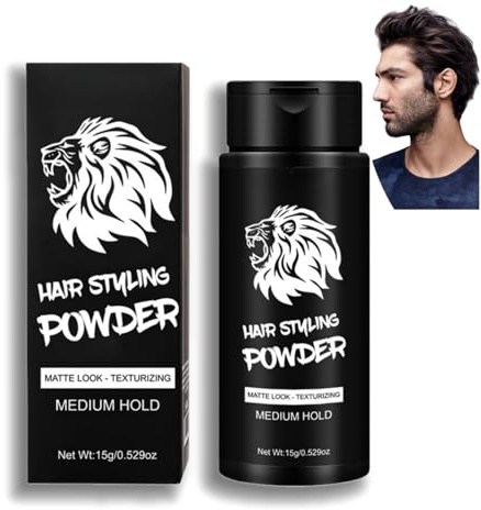 Hair Styling Powder for Men & Women - Texturising Volume Powder for Root Lift & Long Lasting Hold, Lightweight Hair Texture Powder, Oil Control, Non-Greasy Finish, Daily Use Texture Finish, 15g