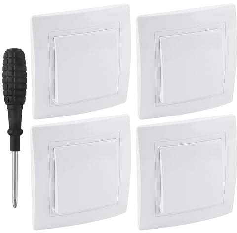 4 PCS Interruptor de Serie Empotrado Interruptor/Conmutado Conmutador