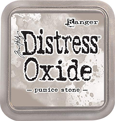 Ranger TDO56140 a 2x2 Raised Pad, with Water-Reactive Dye Ink Tim Holtz Distress Oxide Stempelkissen Pumice Stone, Grau, 7, 6 x 7, 6 cm