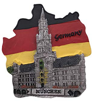 München Deutschland 3D Kühlschrankmagnet Touristische Souvenirs Harz Magnetische Aufkleber Kühlschrankmagnet Home & Kitchen Dekoration aus China