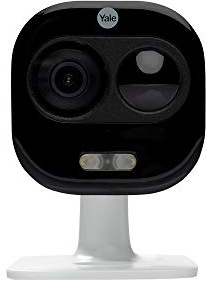 Yale SV-DAFX-W EU Cámara Todo 1 Interior/Exterior 1080p, cámara WiFi Impermeable (IP65), con Audio bidireccional, detección de Movimiento y Sirena integrada (Compatible con Amazon Alexa)