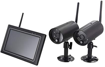 Kit di 2 telecamere senza filo con schermo tattile IP