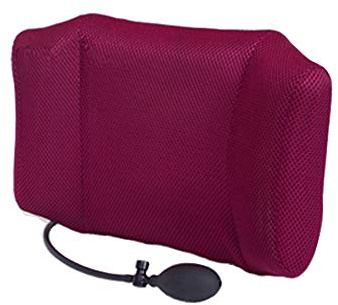 HIGGER lordosekissen Auto aufblasbares nackenkissen aufblasbares Sofa aufblasbares sitzkissen aufblasbares Flugzeug aufblasbares Kissen Strand (Rot)
