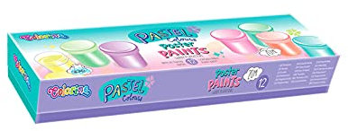 12 Stück Temperas 20 ml Pastellfarben Colorino