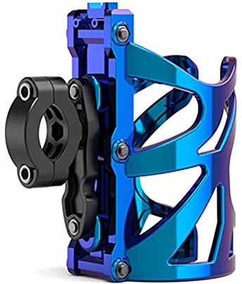 TiSkying Bike Water Bottle Cage, Lightweight Aluminum Alloy Bicycle Water Cup Holder with Screws and Tool Drink Cages for Motorcycle, MTB, Cycling,Wheelchair, Blue