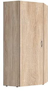 möbelando Mehrzweckschrank Multiraumkonzept in Eiche SAEGERAU-NACHBILDUNG mit Einer Tür und 5 Einlegeböden. Abmessungen (BxH) 80x185 cm