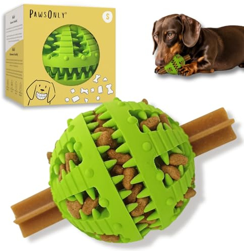 PawsOnlyUK Interaktiva hundleksaker för tristess hund pussel leksaker valp tandsprickning leksaker för små stora hundar hund tuggleksaker (liten, grön)