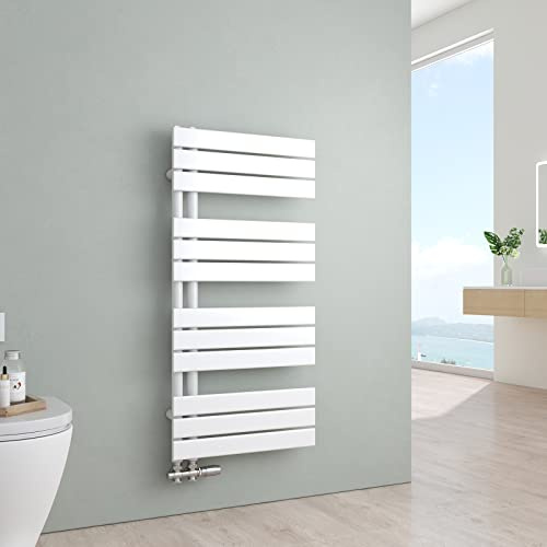 S'AFIELINA Badheizkörper 1041x500mm 529W Weiß, Handtuchheizkörper