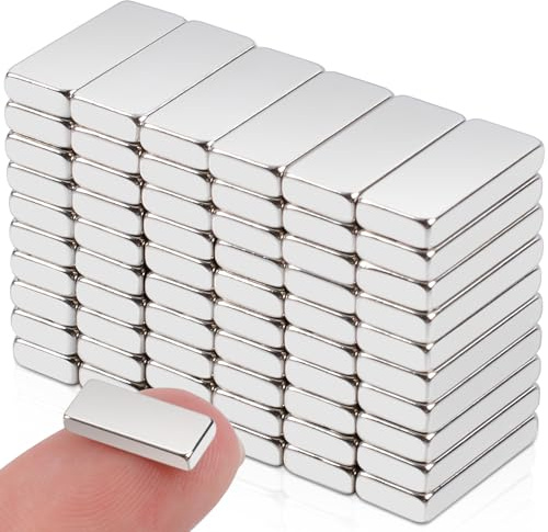 Kleine Magnete Stark, 60 magneti piccoli e potenti, magneti al neodimio extra resistenti 12x5x2 mm, magneti per lavagna magnetica, magnete rettangolare per armadio da cucina