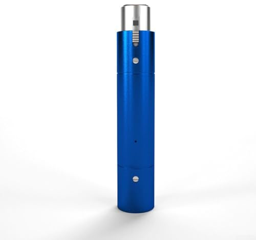 SPORTARC Dynamischer Mikrofonvorverstärker, Inline-Mikrofon-Vorverstärker, Verstärkung, Einzelkanal-Aktivator, Erhöhung der Omnidirektivität 10–120.000 Hz (blau)