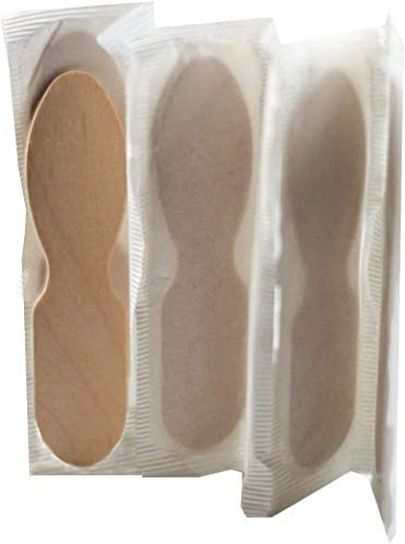 Perfect Stix Wooden Wrapped Taster Ice Cream Paddle Spoon, Paper Wrapped, 3 Length Wrapped, Natural (Pack of 400)