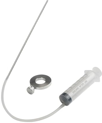 Shkalacar Kit d'outils de réglage de Niveau d'huile pour Fourche de Moto,Outil de Niveau d'huile de Fourche de Moto, jauge de Niveau d'huile de Suspension de Fourche 60 ML avec Anneau réglable