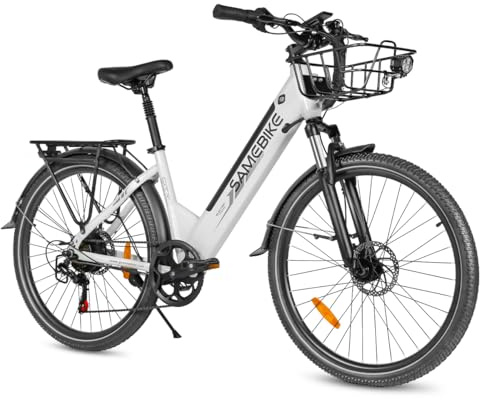 SAMEBIKE Bicicleta Eléctrica Adultos, 26'’ E-Bike con pedaleo asistido Batería 36V 15AH 150KG Carga Máxima, Bici Eléctricas de Montaña para Mujeres Hombres