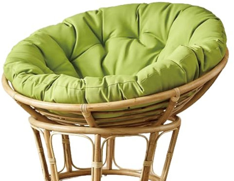 MIAOMI Papasan Sessel Polyrattan Sessel Kissen, Rund Outdoor Stoff Schaukel Rattan Stuhlkissen, für Outdoor/Indoor Gartenmöbel Kissen Übergroßes Kissen Dick Bequemes Pad