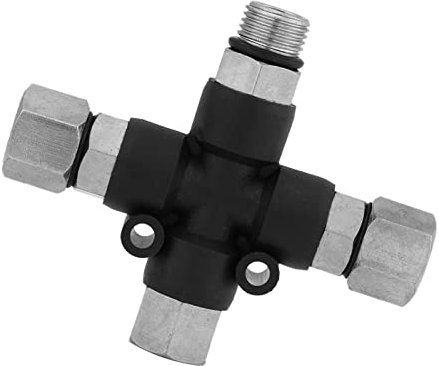 Dekaim Airbrush Mini-Kompressor, 3-Wege-Airbrush-Luftschlauch-Verteiler-Adapter, 0,35 cm Splitter-Anschluss für Tattoo-Spray