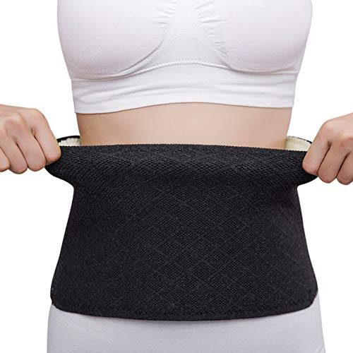 SIQITECH Lendenwirbelgürtel Winter Warm Rückenbandage Kunstwolle Verdickt Wärmegurt Verstellbar Taillenwickelgürtel Elastisch Nierenwärmer Bauchschutz Flauschig Lendenwirbelstütze für Damen Herren