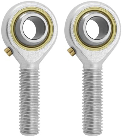 SG Store 2 rodamientos esféricos M10 x 1,5 de rosca macho POS10, conector de rosca macho autolubricado con tuercas de atasco